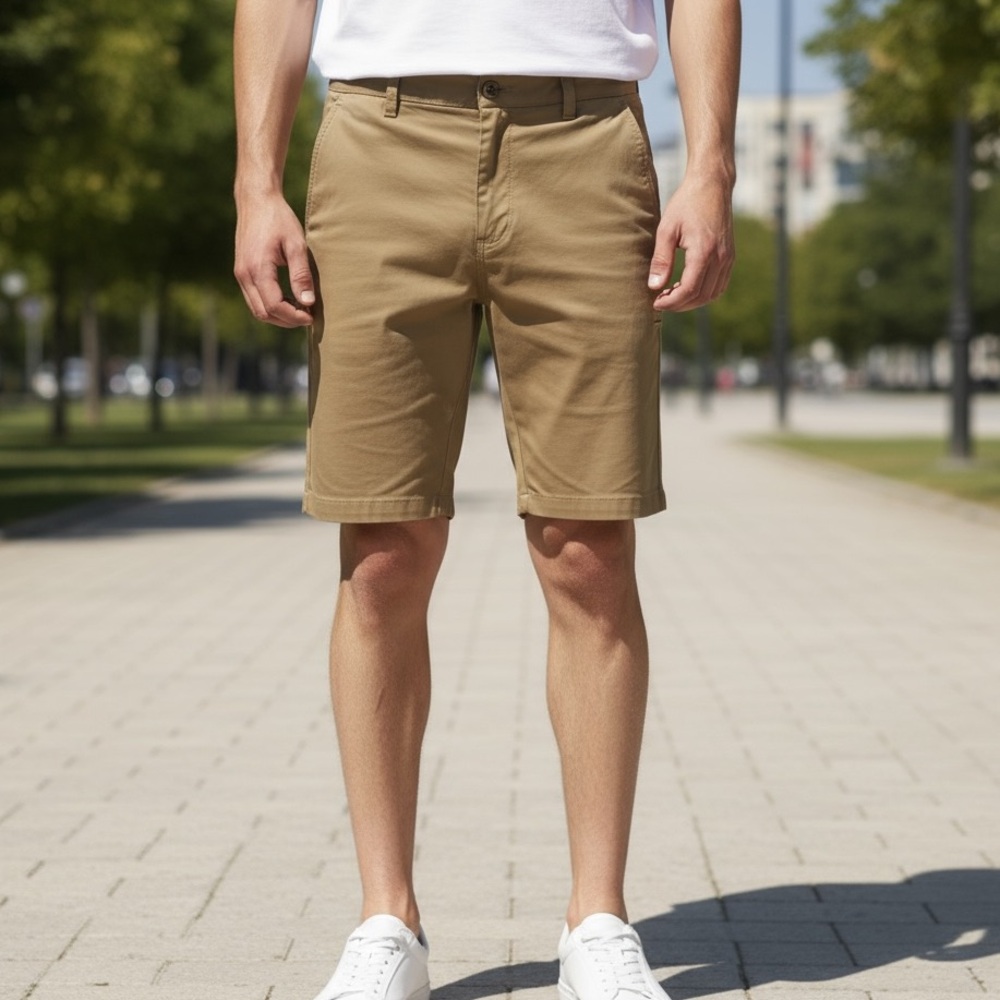 Fox Men's Waist‎ 30 Twill Shorts Tan Inseam 9.75" NWT